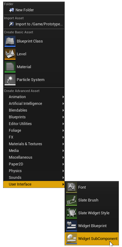 CreateThroughContextMenu